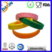 Pulseira de borracha de silicone